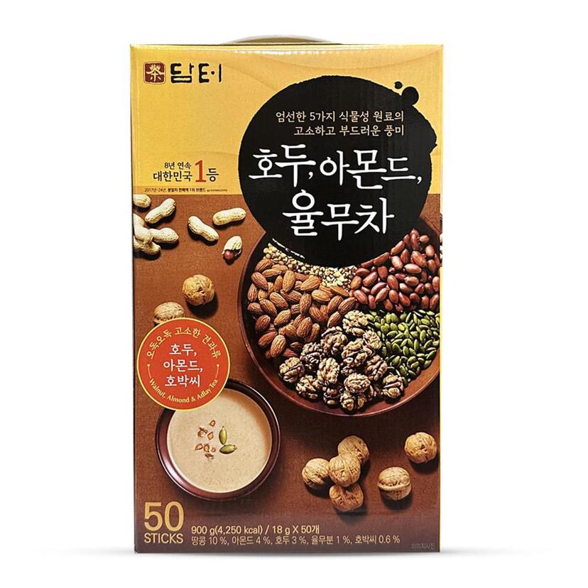 담터 호두 아몬드 율무차 50T 고소한 곡물차 스틱