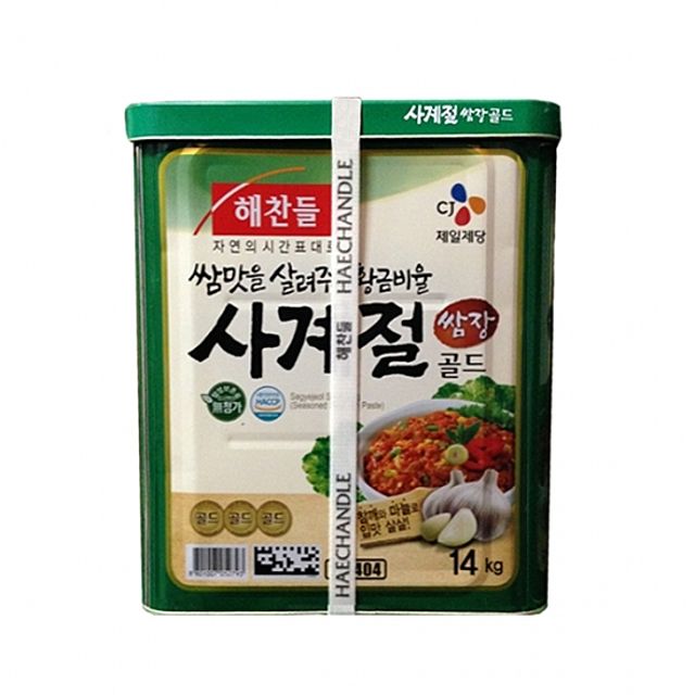 해찬들 사계절 쌈장 14kg 대용량 업소용