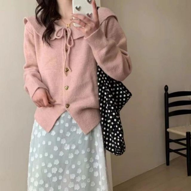 니트가디건 가디건 기본 데일리 오픈 니트롱 루즈 롱