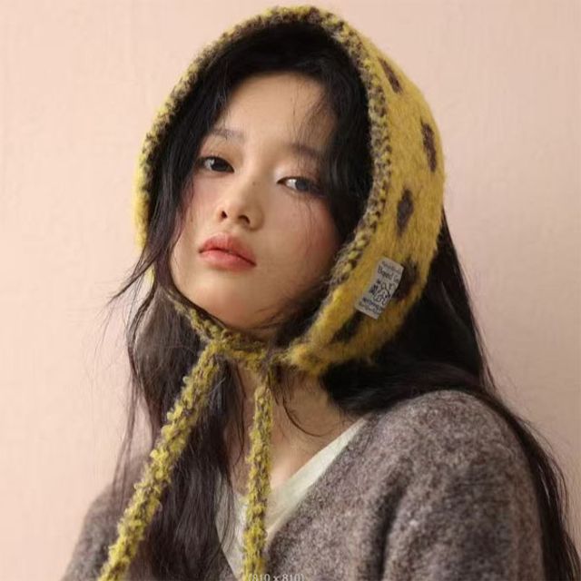 여성 니트 귀도리 목도리 귀마개 털모자 방한 선물