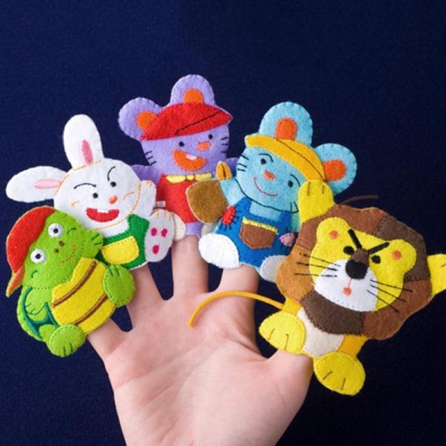 매직캐슬 손가락 인형 토끼 쥐 거북이 사자 극장