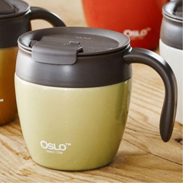 보온 보냉 귀여운 사과 모양 머그 텀블러 350ml 그린