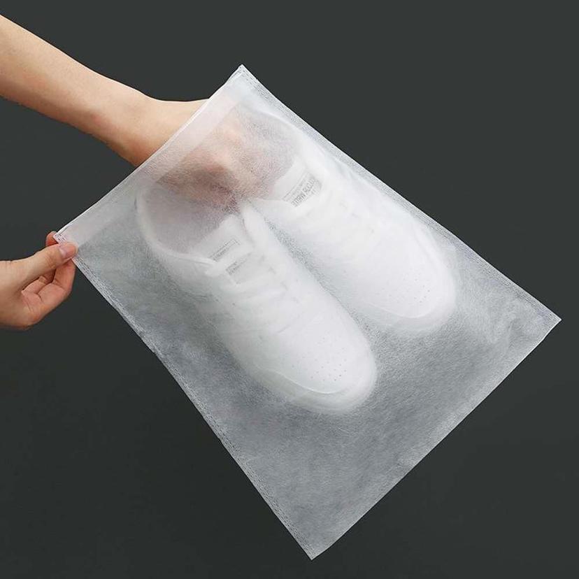 휴대용 부직포 신발 주머니 여행과 운동용 간편 보관 가방