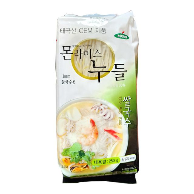 쌀국수 면 몬 1mm 250g - 쫄깃한 식감