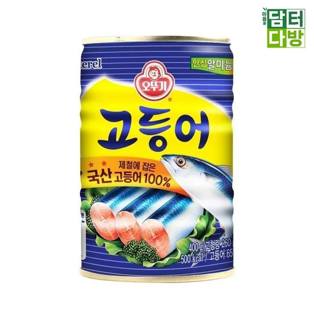오뚜기 고등어 400g 12개입 - 영양 가득한 통조림 생선