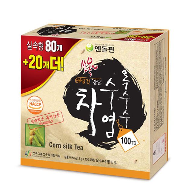 엔돌핀 옥수수수염차 100티백 - 구수한 전통 침출차