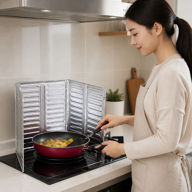 기름튐방지 가림판, 가스렌지 조리대 기름막이