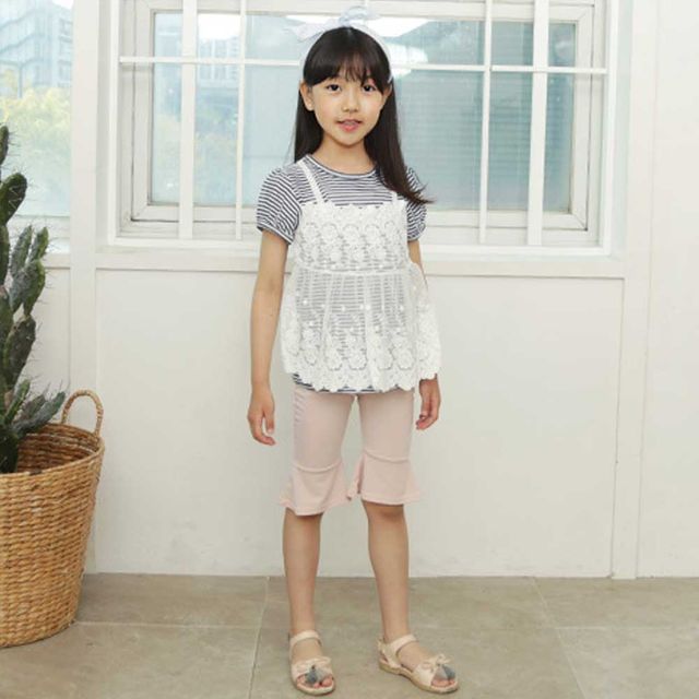 러블리 나팔 5부 여아 레깅스 - 트렌디한 실루엣