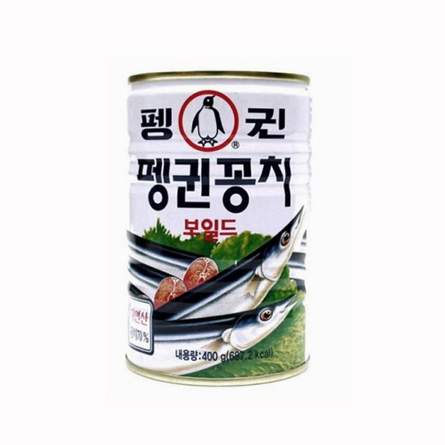 펭귄 펭귄 꽁치 보일드 400g - 담백한 통조림 생선