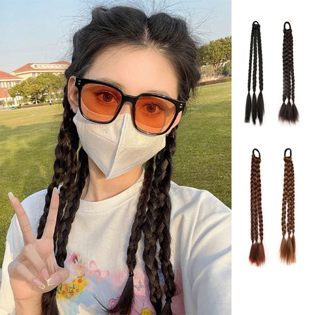 레게 머리 헤어 블레이즈 힙합 가발 2개입 세트