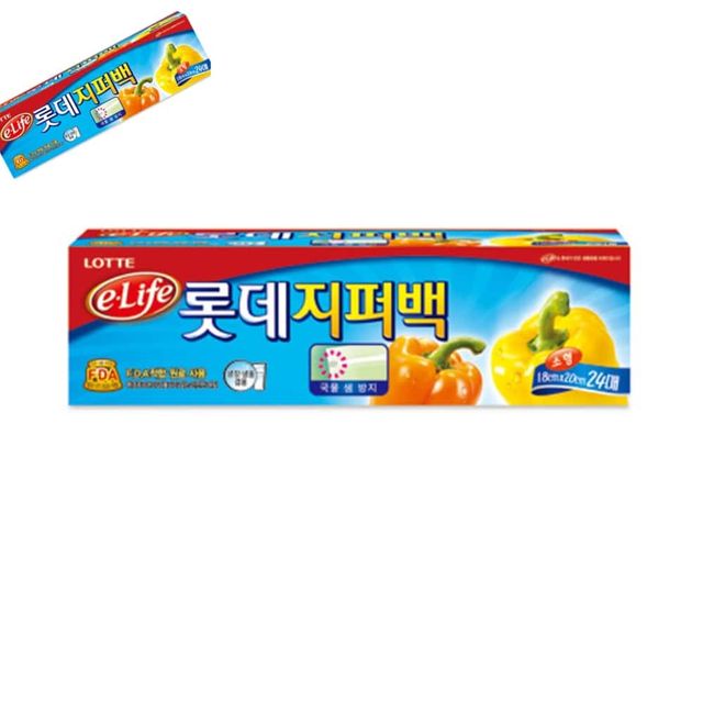 롯데 지퍼백 A 30X35X20매 지퍼비닐백 업소용지퍼백 간식지퍼백 과자지퍼백