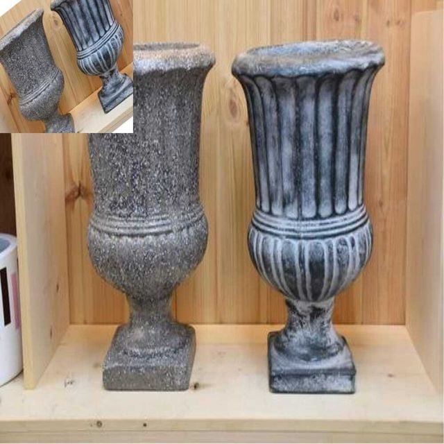 모던레시피 엔틱 시멘트 화분, 콘크리트 받침형 인테리어 화분