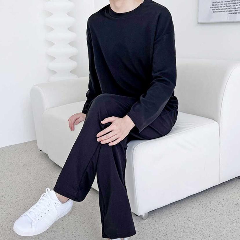 노링클 상하 세트 일자핏 봄 가을 남성 홈웨어 트레이닝