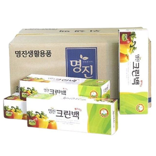 명진 크린백 30x45cm 300매 12개입 위생팩 - 일회용 위생 보관용