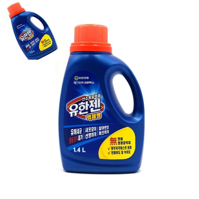 유한젠 세탁 액체세제 1.4L 용기 옷세탁세제 액상세제 속옷세제 세탁세제