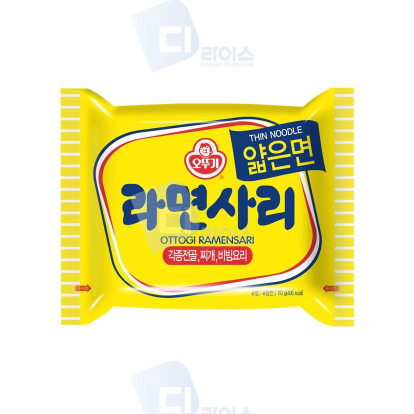 오뚜기 얇은 사리면 40봉 - 라면 사리 대용량 박스