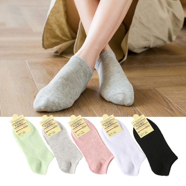 순면양말 무지 발목양말 패션 5p 세트