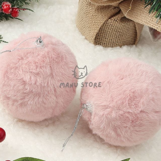 크리스마스오너먼트 크리스마스트리장식 핑크블라썸 장식볼 2p세트 10cm