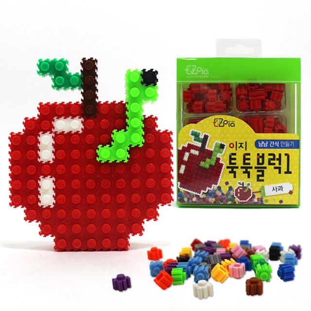 이지 툭툭블럭만들기 (사과)