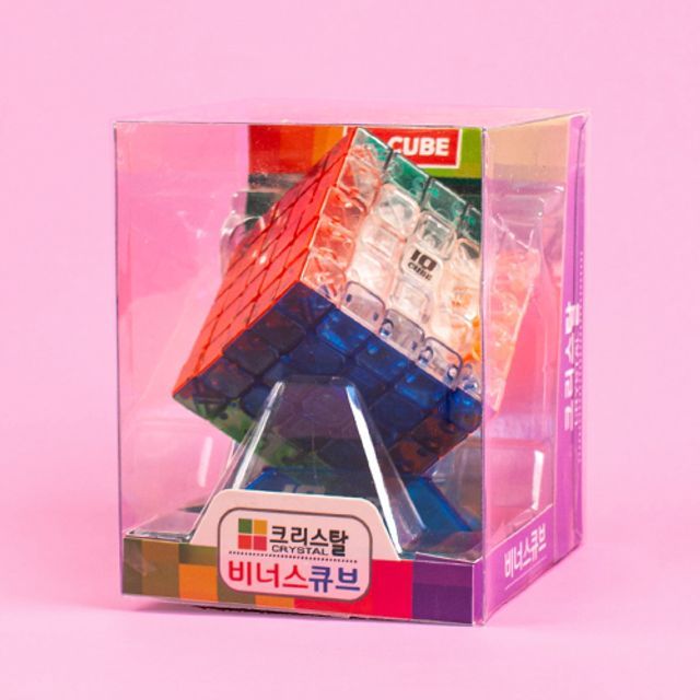 크리스탈 큐브 3x3 큐브공식 두뇌 창의력 게임 투명 퍼즐