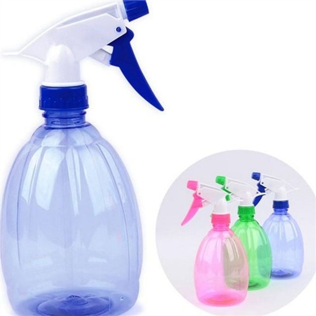 투명 분무기 500ml 분무기 플라스틱 스프레이 물뿌리개 다림질 주방 조절형 원예용 재활용 가정용 방아쇠