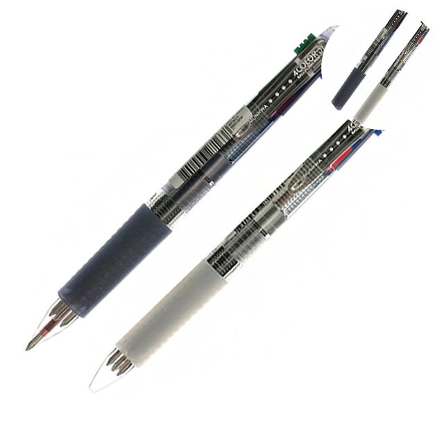 사은품볼펜 사무실볼펜 4색볼펜 0.7mm 흑청적녹