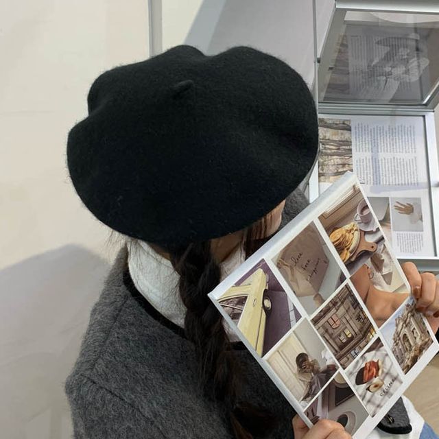 러블리 포인트 여성 가을 모자 베레모 스타일링