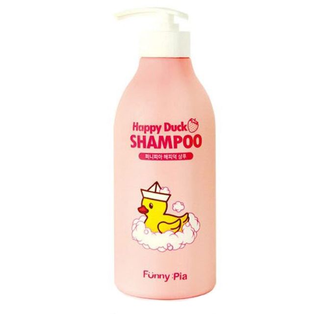 퍼니피아 해피덕 유아샴푸 500ml - 아기 피부 순한 클렌징, 눈 자극 없음