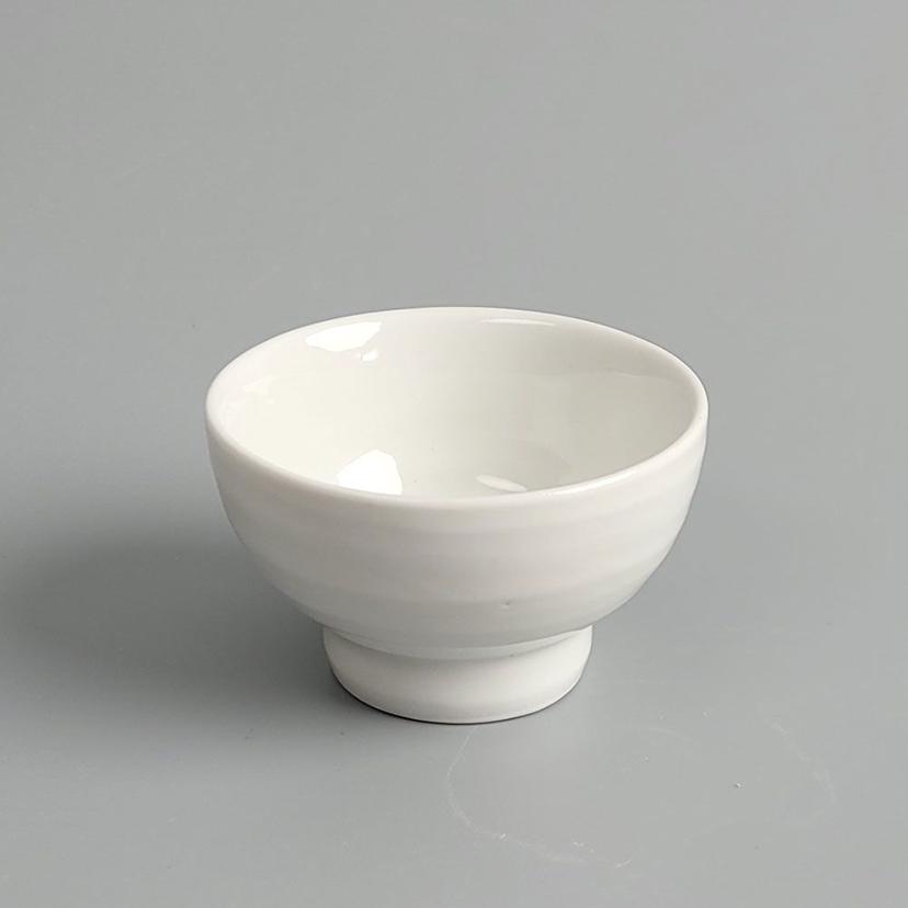 백자 오목 물레 찻잔 70ml 전통 다기잔 도자기 잔