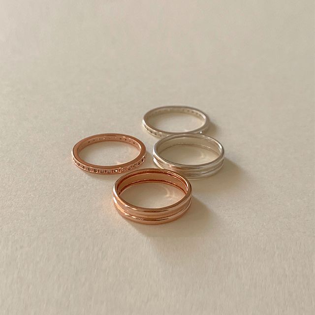 925 실버 다이아 가드 반지 B50 심플한 우아함