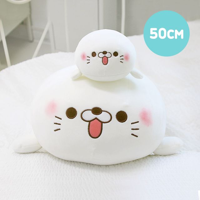 바다표범 모찌 인형 50cm 독설 아자라시 쿠션 베개