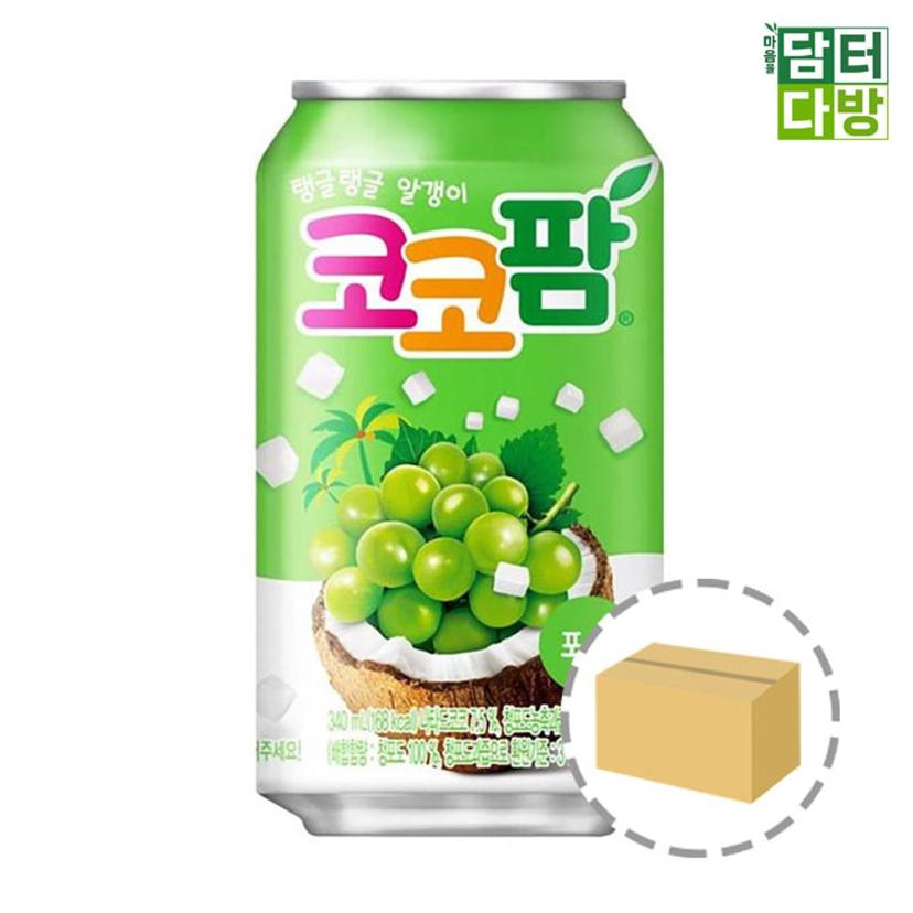 해태음료 코코팜 포도 340ml 24캔 번들 세트