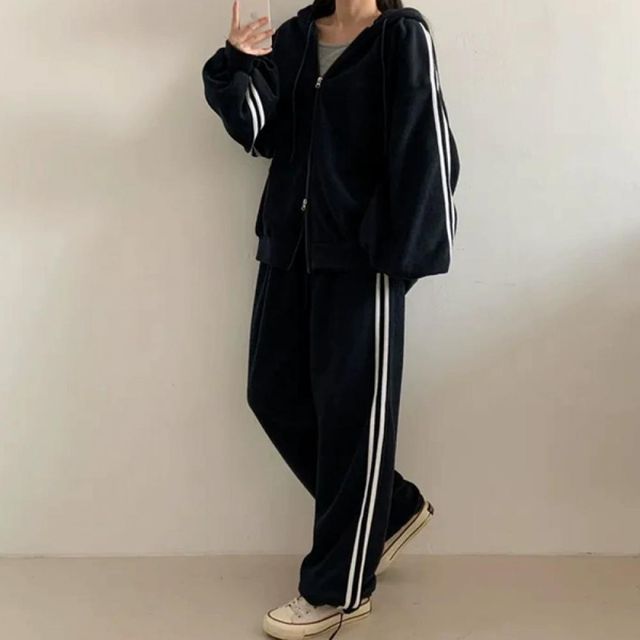 여자 트레이닝 셋업 집업 조거 후드 츄리닝 기모 밴딩