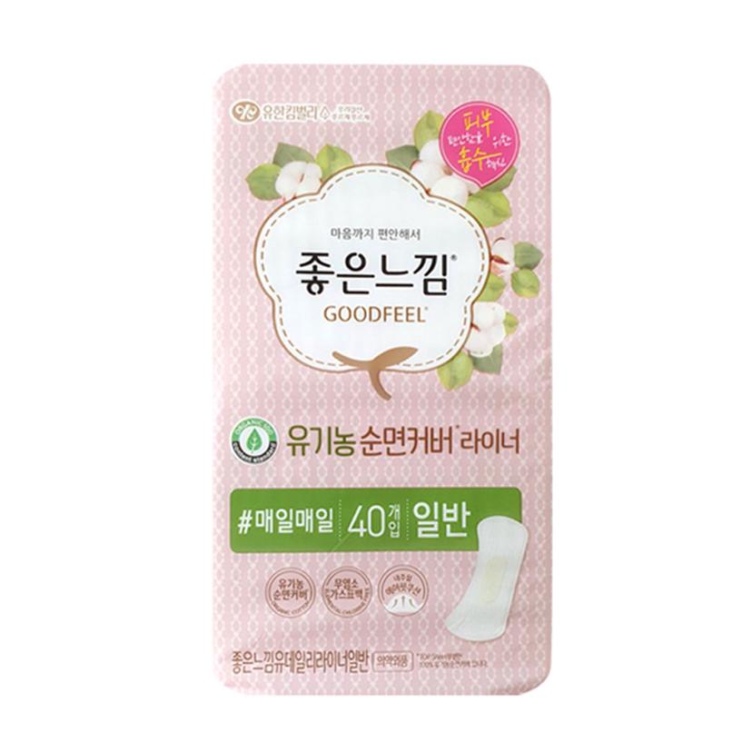 좋은느낌 순면 라이너 일반생리대 40매 x 4개 세트