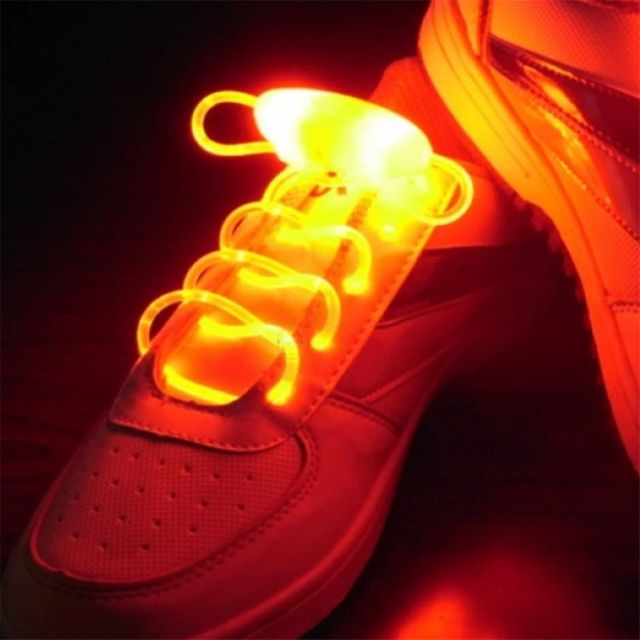 LED 신발끈 오렌지 패션운동화끈 파티신발끈 야광끈