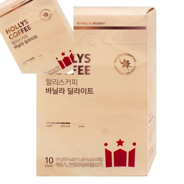 할리스 바닐라 딜 라이트 19.5gx10T 봉지커피 믹스커피 커피믹스 스틱커피