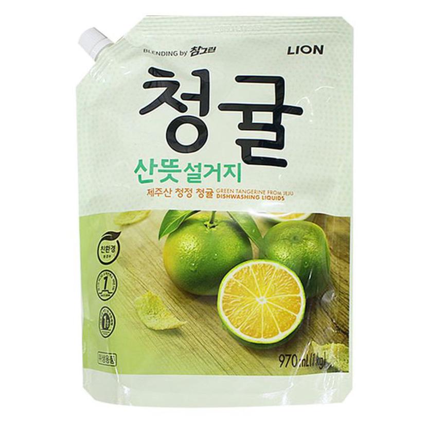 설거지 세척제 970ml 청귤 기름때 식기 세정제