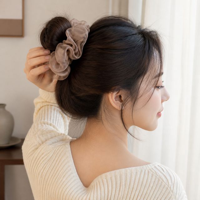 헤어끈 쉬폰 스크런치 헤어슈슈 머리액세서리