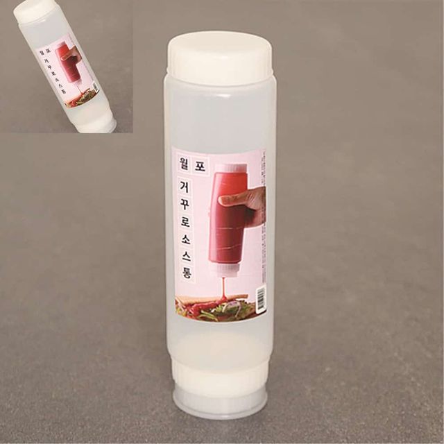 거꾸로 소스통 470ml 거꾸로소스통 업소용소스통 거꾸로소스통470ml 소스통세트