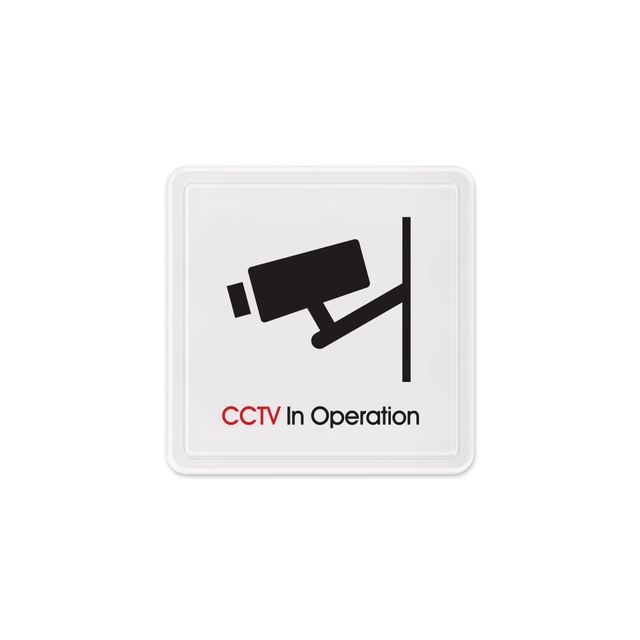CCTV 녹화중 안내판 몰딩, 100x100mm 게시판