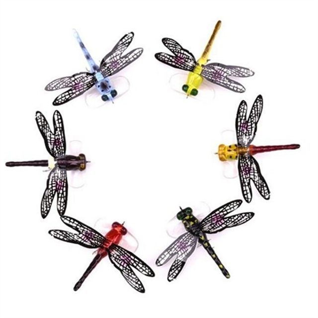 잠자리 루어 탑워터 루어 낚시용 스포츠 베이트 민물 모형 휴대용 어두운 꺽지 배스 송어 장비 계류 계절