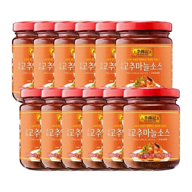 이금기 중화 고추마늘소스 226g 12개 - 풍부한 매콤함과 깊은 풍미