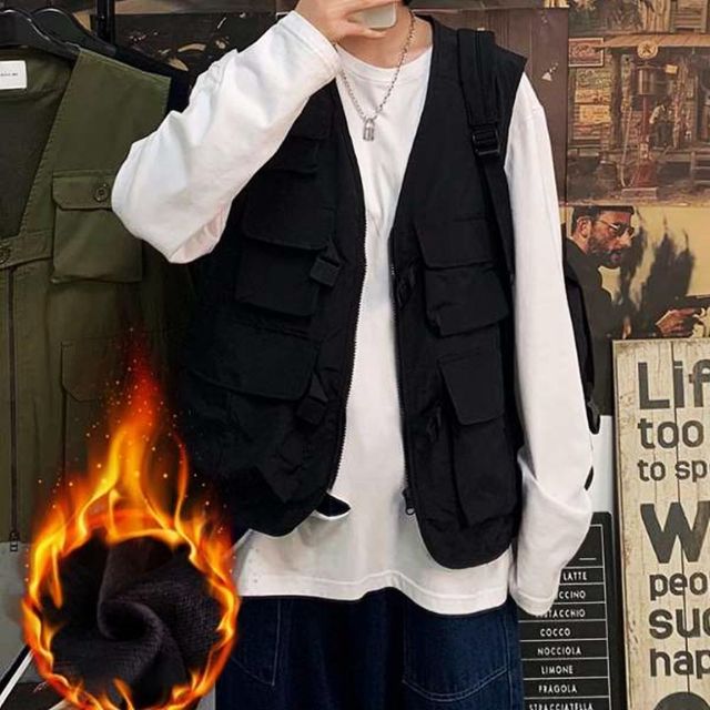 낚시 조끼 기모안감 캠핑자켓 아웃도어 베스트 겨울 방한