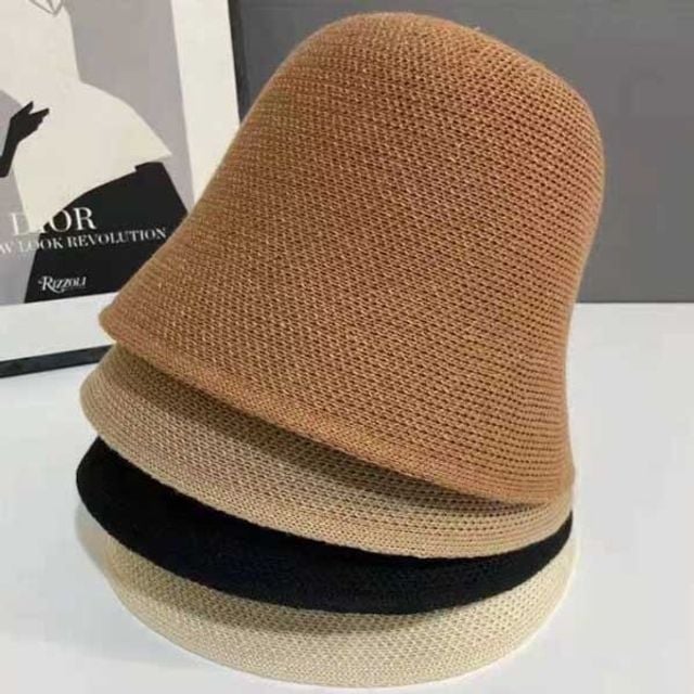 여성 린넨 버킷햇, 여름 벙거지모자 야외활동 선�모자