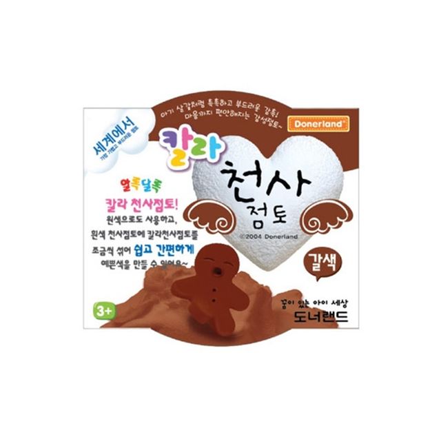 도너랜드 칼라천사점토 30g 갈색 - 자연색 점토로 표현력 향상