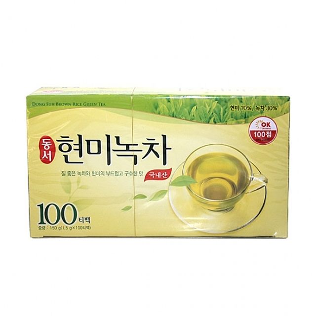 동서 현미녹차 100티백 - 구수하고 깔끔한 건강차
