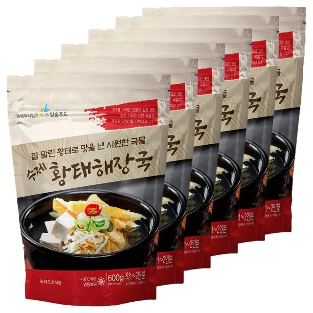 황태해장국 600g x6팩, 시원한 국물로 속 편한 한 끼