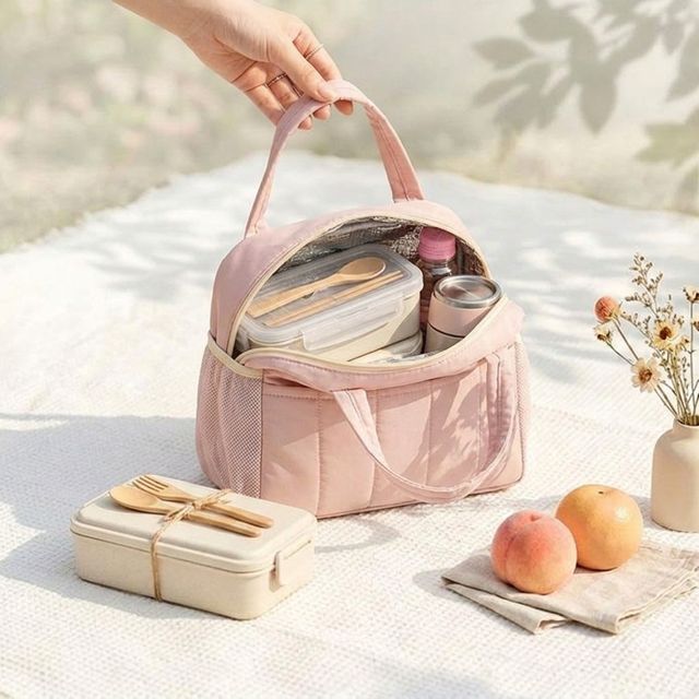 델리 무드 방수 대용량 보온보냉 도시락 가방 직장인