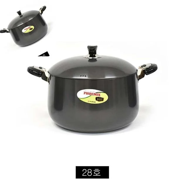 경질 1단 곰솥 냄비 28호 28cm 업소용솥 솥냄비 업소용들통 식당솥