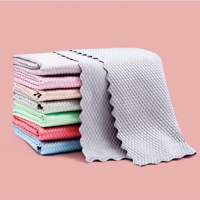 마이크로화이버 만능걸레 주방행주 25X25cm 색상랜덤